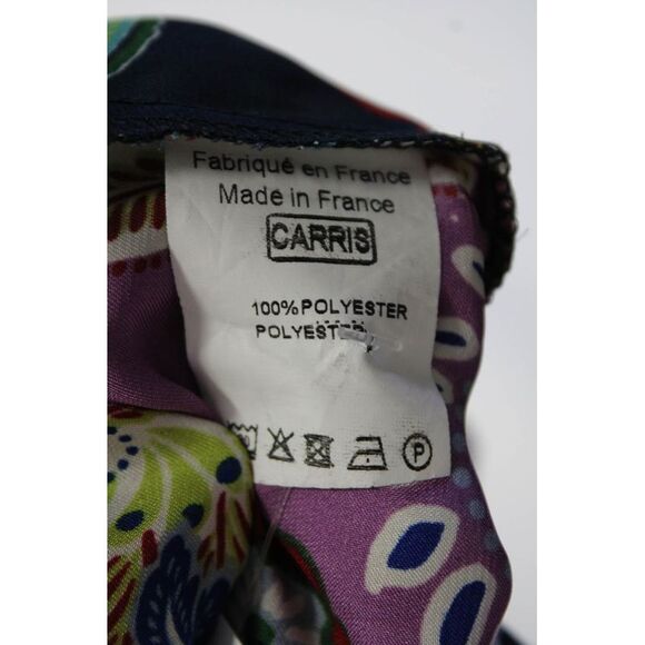 Jeff Gallano Womens Floral Paisley Print Button Down Shirt Multi Colored Size 1 - Picture 5 of 5